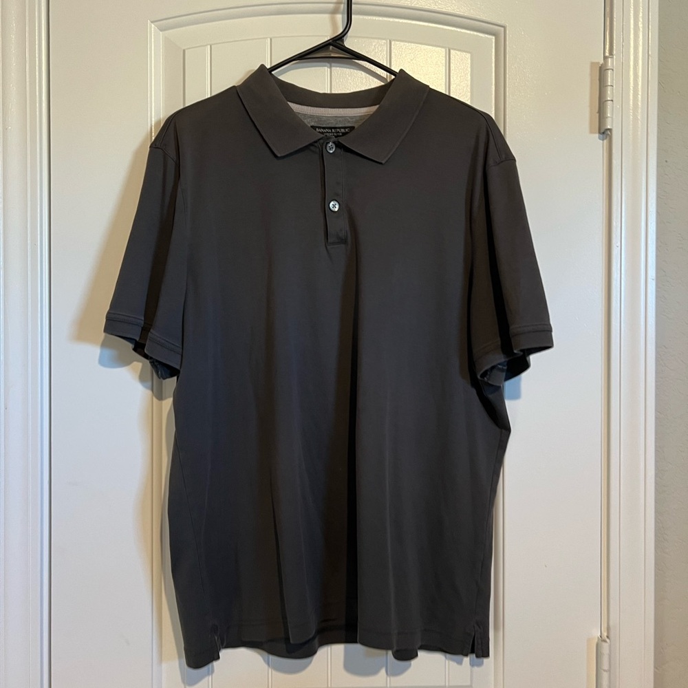 Banana Republic Dark Gray Polo Shirt